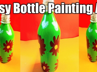 Bottle Art || Bottle Painting Art || Diy Bottle Painting #diy #bottleart #painting #minecraft