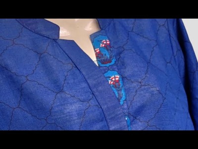 Collar Kurti Front Neck Design | Star Shape Collar Neck Cutting and Stitching