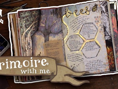 Confront the Darkness & Bee Magick - Grimoire With Me Time-lapse (voiceover)