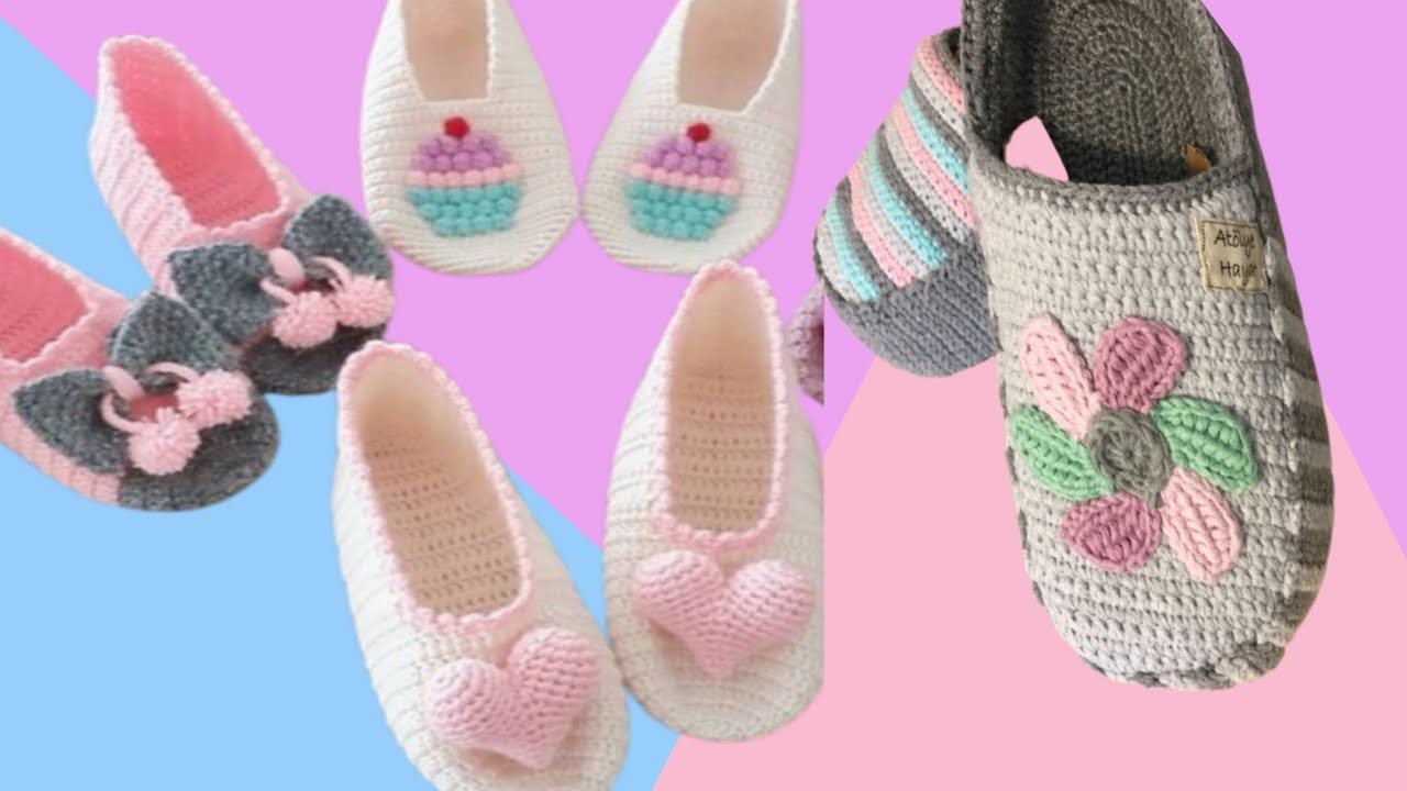 Crochet Beautiful Slippers Designs & Ideas@easyideaswithdaisy