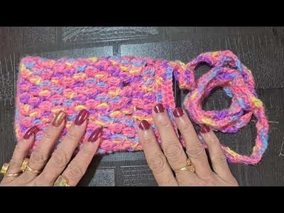 Crochet mobile phone holder, a beautiful bag