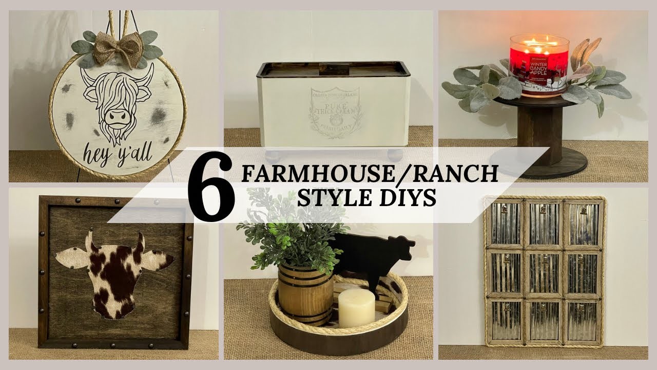 DIY Farmhouse & Ranch Home Decor Ideas!