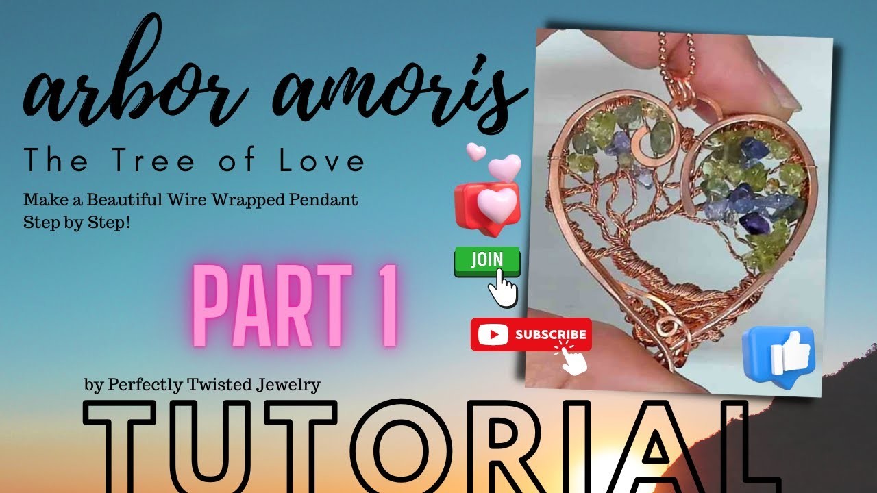 DIY Heart Tree of Love: Wire Wrapping and Beaded Tree Sculpture and Pendant Tutorial (Part 1)