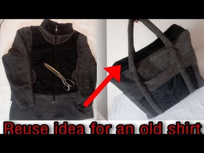 DIY | Reuse idea by #samsmind | How to convert old shirt into a useful storage bag | Traveling bag