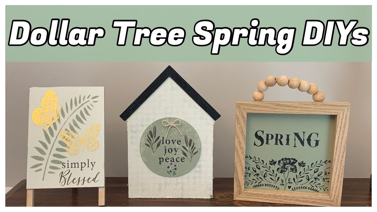 Dollar Tree DIY | Dollar Tree Spring 2023 | DIY Farmhouse Decor | DIY Home Decor | Spring DIY Crafts