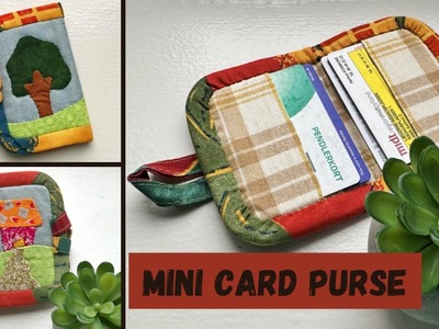 Easy diy slim card wallet — 4card holder sewing tutorial (sewing times