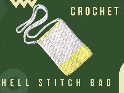 How To Crochet Shell Stitch Bag| Shell Stitch Phone Case| Tas Rajut Motif Kerang Mudah Untuk Pemula