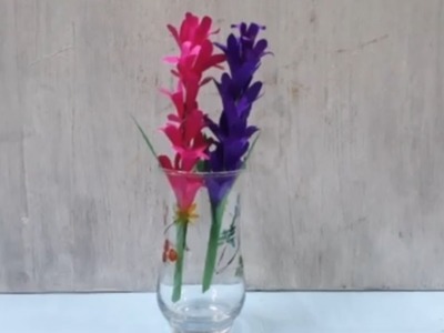 How to make a flower for home decorations.#flower #craft #trending