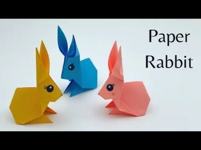 How To make Easy Paper Rabbit For kids. easy craft kids. Paper Craft.KIDS craft. BUNNY