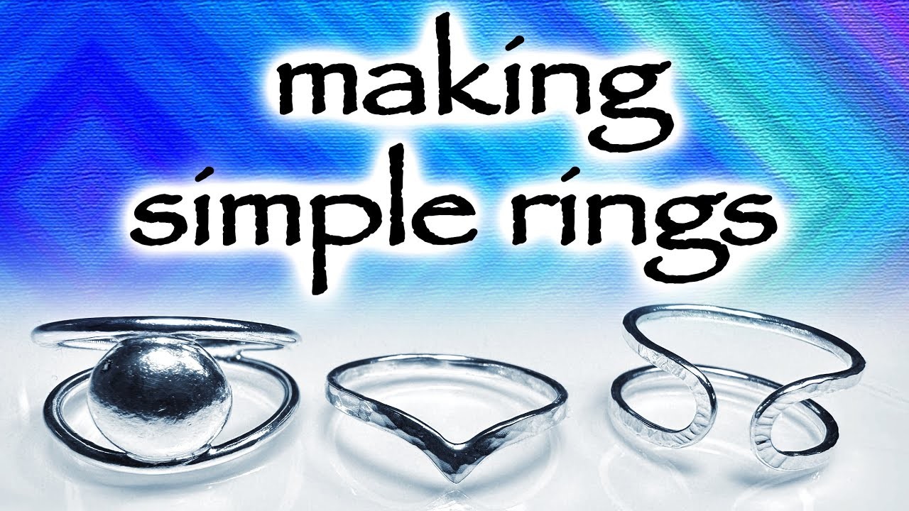 Making three basic silver rings for beginners and showing a few variations on a theme.