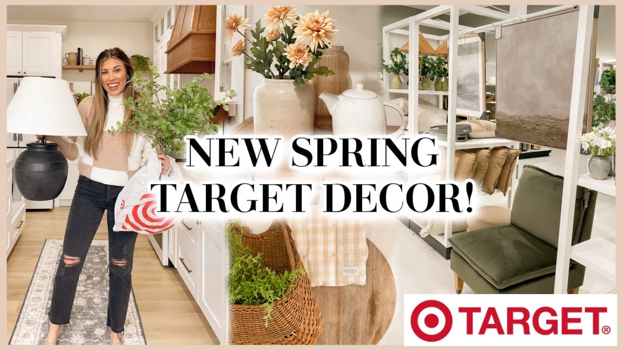 NEW TARGET SPRING SHOP WITH ME 2023 | spring decor haul & how I styled them in my home!