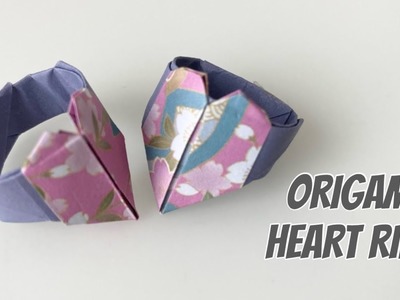 ORIGAMI HEART RING - DIY Paper Craft - Easy Tutorial