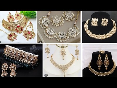 Pakistani designers Artificial Jewellery| Full Jewellery set|Bridal set| Walima set for women