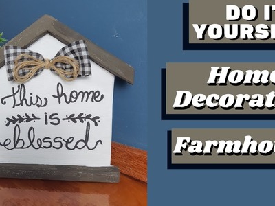 Rustic decor DIY - How to make a farmhouse-style home decoration