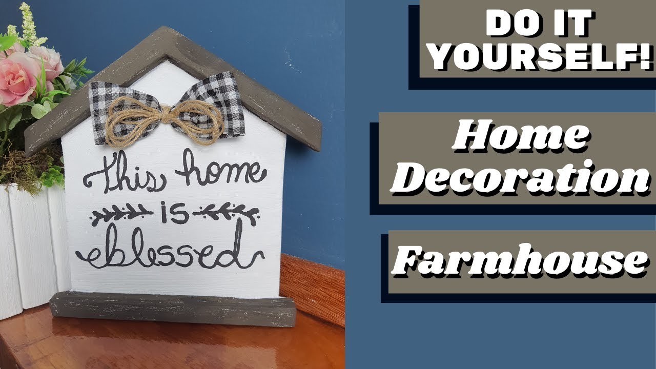 Rustic decor DIY - How to make a farmhouse-style home decoration