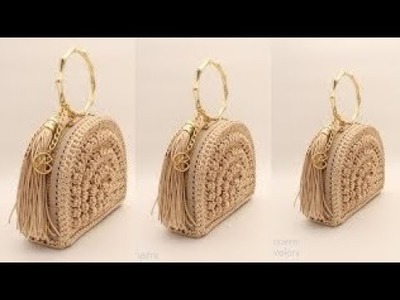 So beautiful crochet clutch purse design - stylish crochet clutches - crochet bags - crochet purses