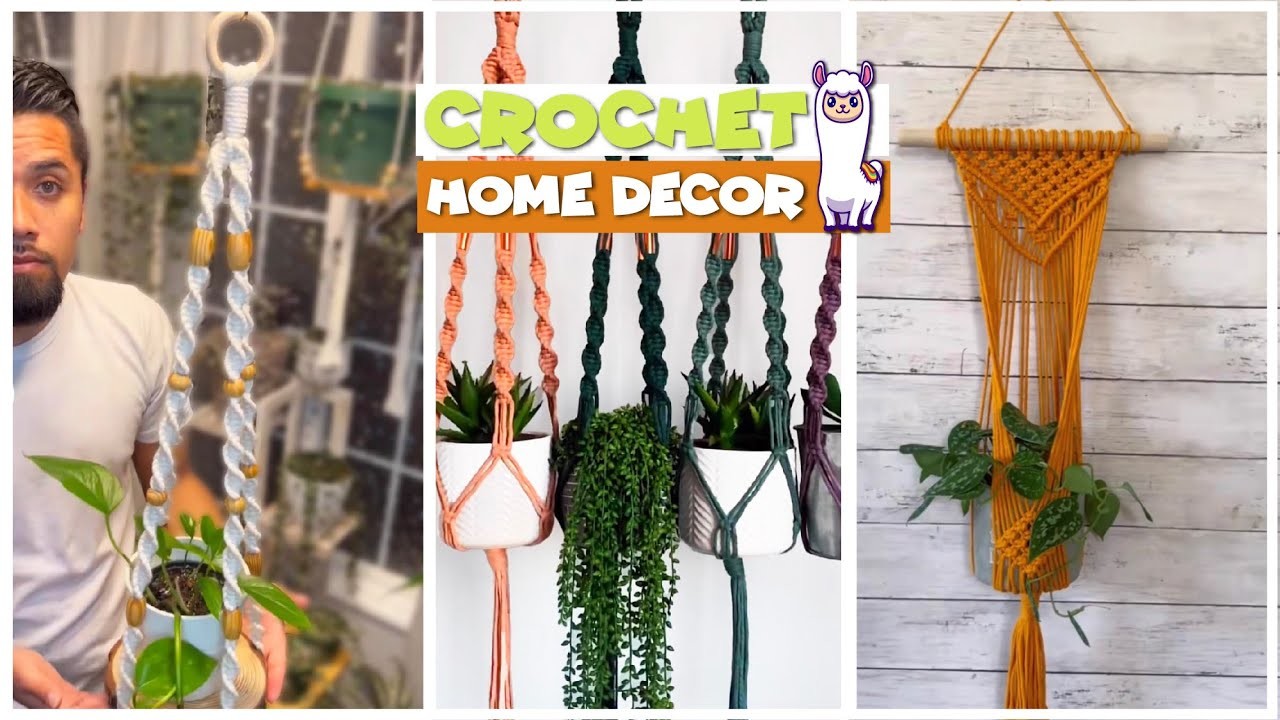 TikTok Crochet ???????????? Macrame Plant Hanger ???????????? | DIY Macrame Decor - Compilation 130 | @blu_llama