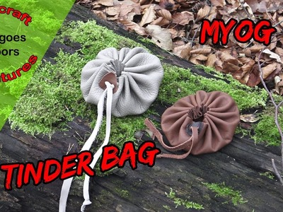 Tinder Bags (leather) - Make it yourself. DIY. MYOG. Bushcraft Fire Kit. Outdoor Gear. Tutorial
