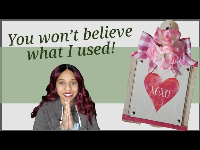 ???? valentine DIY decorating idea using napkins ???? | Dollar tree DIY |Valentines day decor 2023