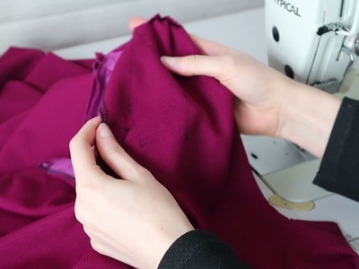 Viola top: Sewing the collar view