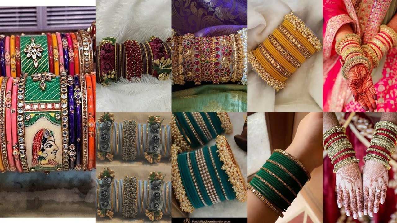Wedding bangles set design ideas#bangles set#latest #trending #unique #modern#handmade#bangles.