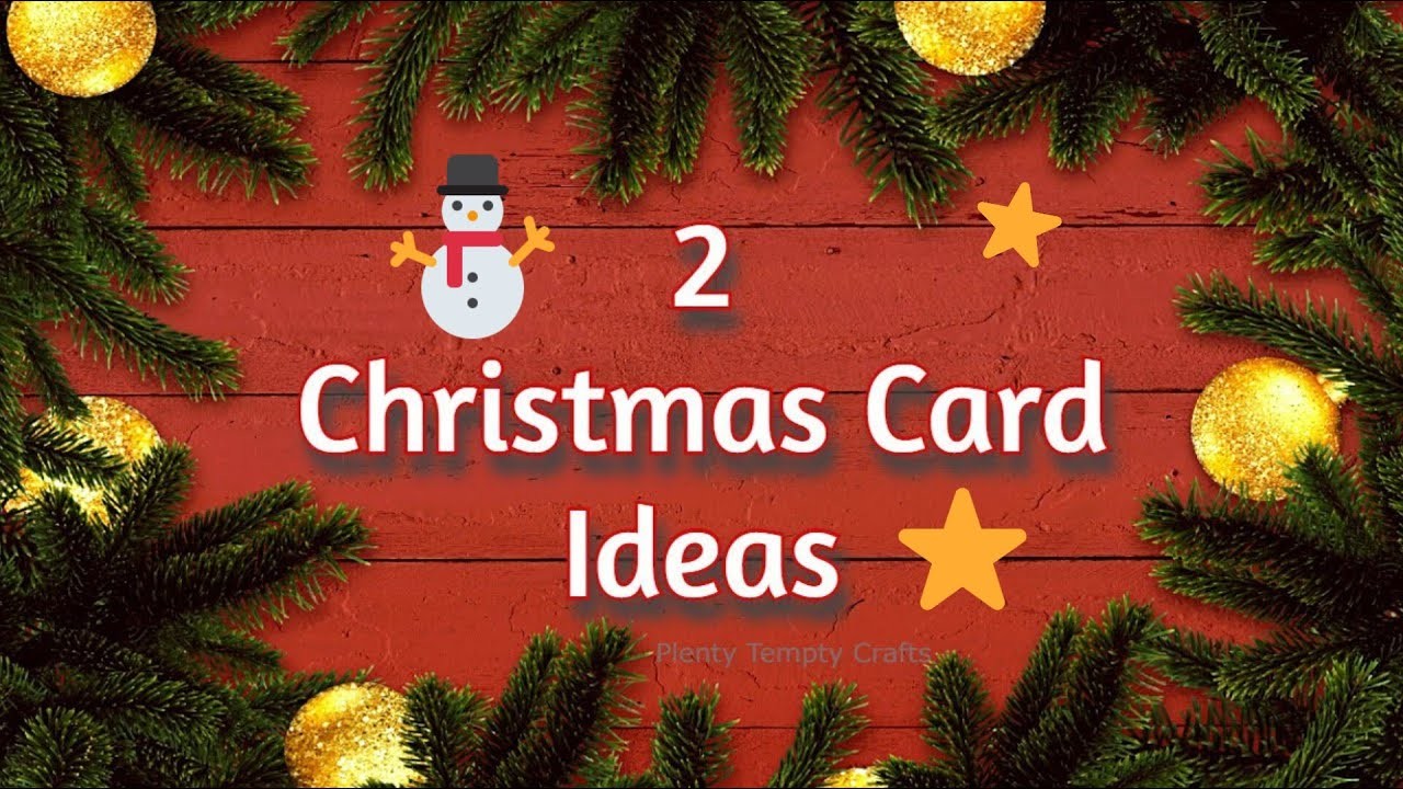 2 Christmas Card Making Ideas. Easy Christmas Card. Merry Christmas Greeting Card DIY 2022