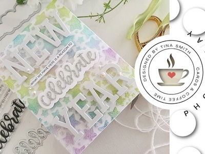 A Floating New Year Card | Photoplay Celebrate | DIY Card by Tina Smith