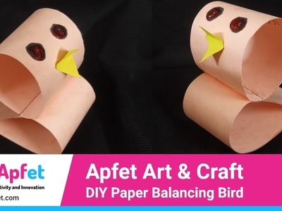 Apfet Art & Craft -  DIY Paper Balancing Bird