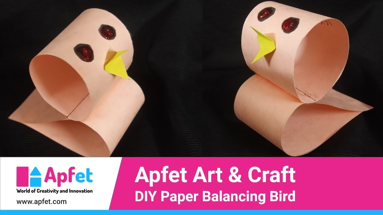 Apfet Art & Craft -  DIY Paper Balancing Bird