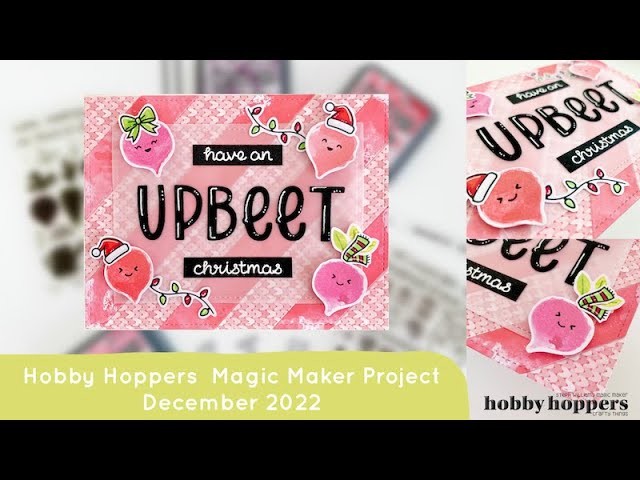 Card Making | Hobby Hoppers Magic Maker Project December 2022 | Lawn Fawn Stamps | Rooting for You