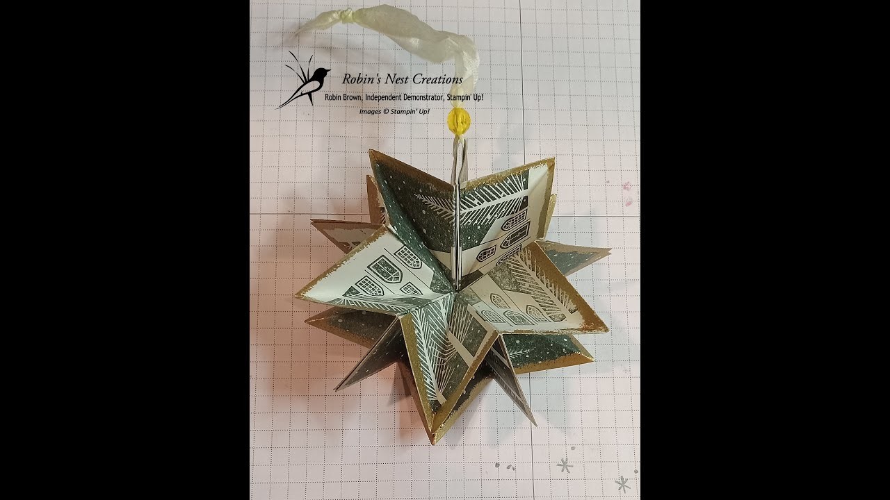 Christmas Folded Star Ornament