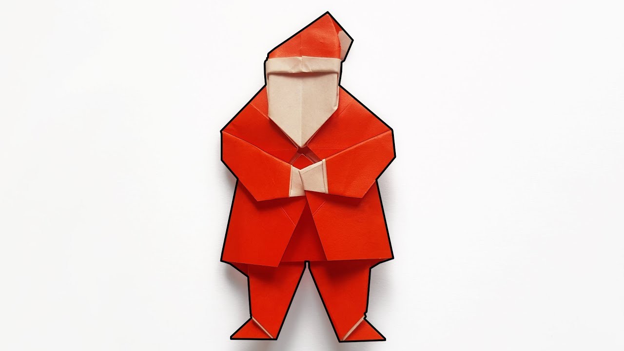 Comment faire un PERE NOEL en ORIGAMI