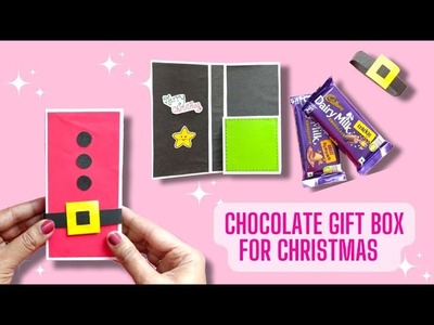 DIY Chocolate Gift Box for Christmas | How to make a Treat Box | Christmas Gift Idea | Craft Ideas