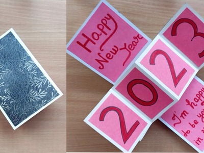 DIY - Happy New Year Greetings Card for 2023 | Handmade New Year Greetings Card