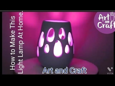 Diy Light Lamp Making At Home ????#Diy Ideas#Art#craft#5 minutes Craft