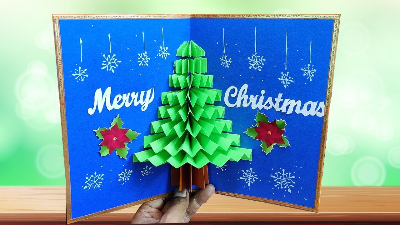 DIY Pop up Christmas cards.Handmade Christmas Greeting cards.How to make Santa Greeting Card