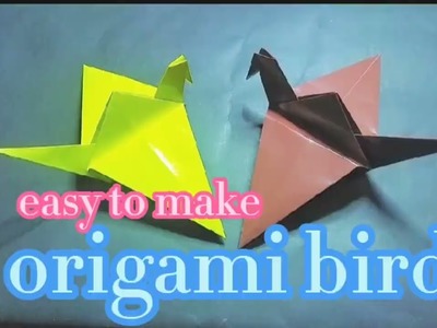 Easy to make origami bird | Enjoy origami