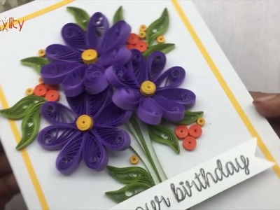 Handmade Birthday Card | Quilling Birthday Card