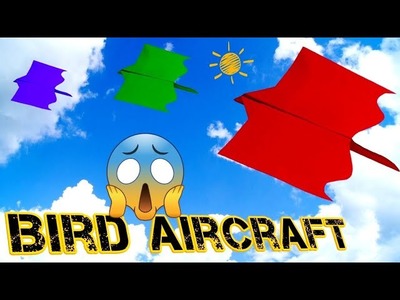 How to make a paper airplane bird aircraft easy way of making