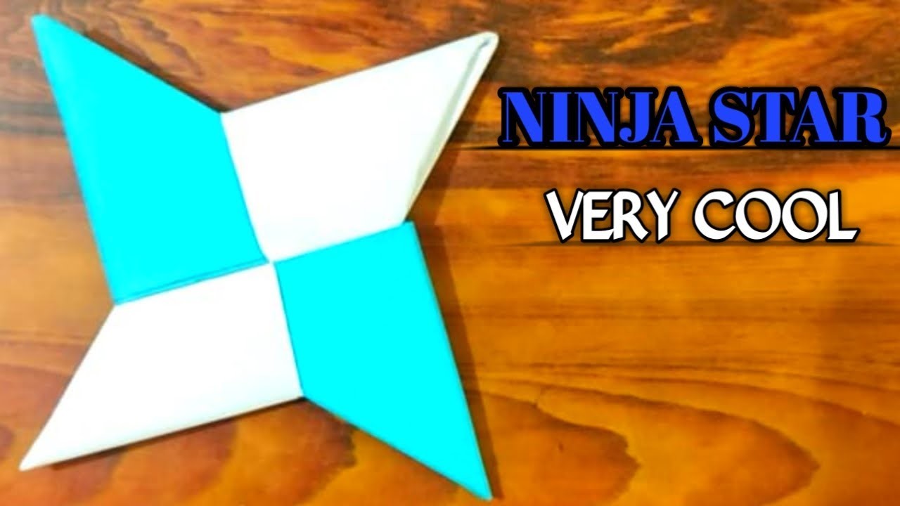 How To Make a Paper Ninja Star  - Origami