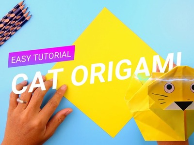 How to Make Cat Origami| Easy Origami | Paper Crafts