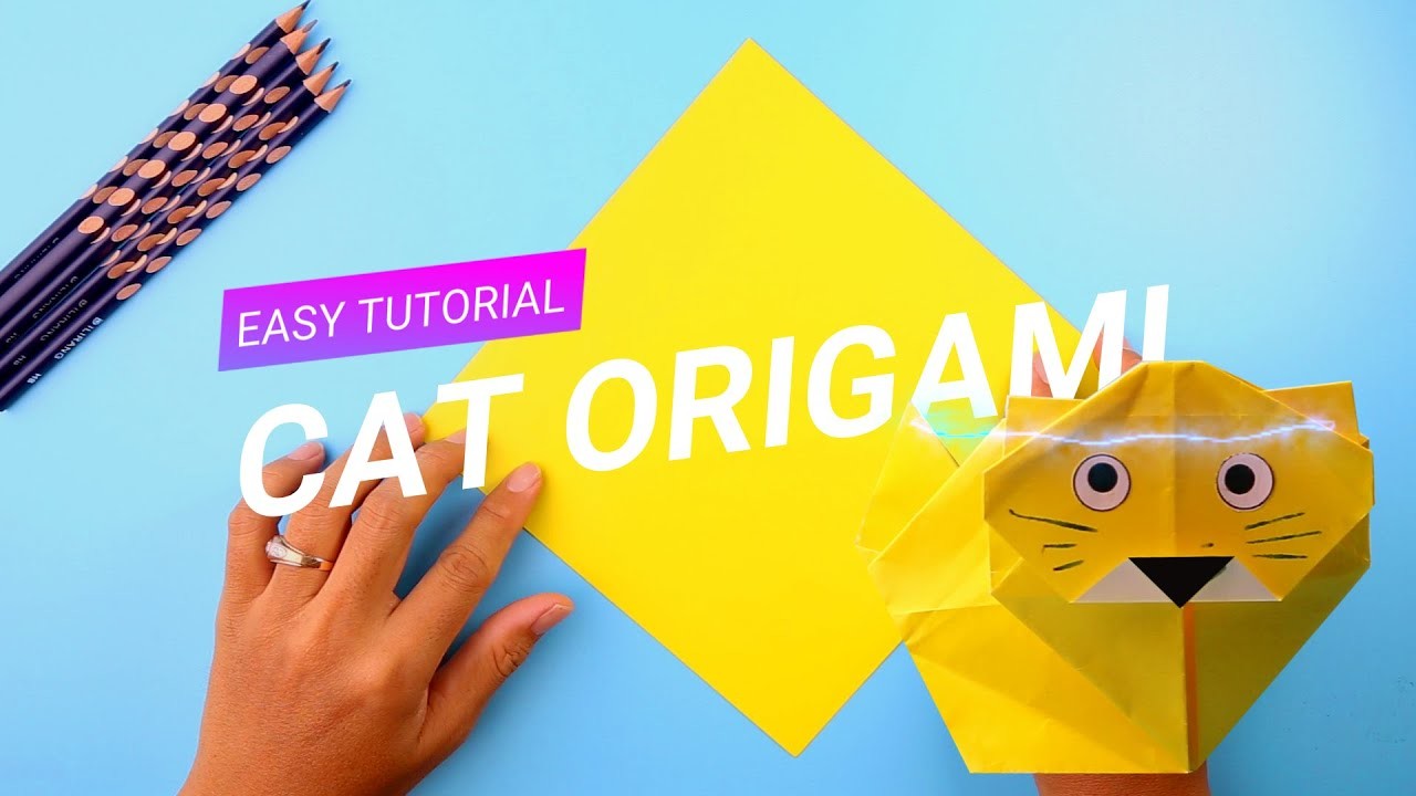 How to Make Cat Origami| Easy Origami | Paper Crafts