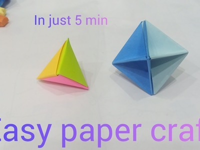 How to make easy paper crafts | art and craft with paper beautiful and  without glue| Craft Tutorial