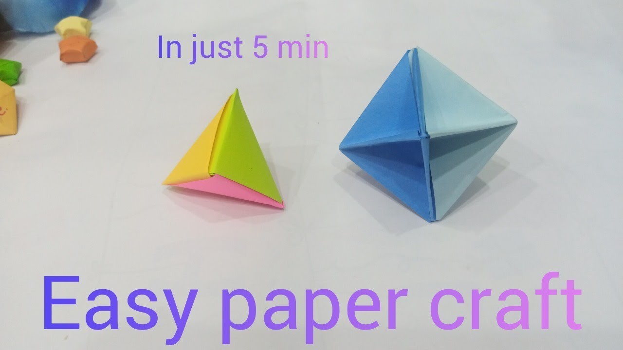 How to make easy paper crafts | art and craft with paper beautiful and  without glue| Craft Tutorial