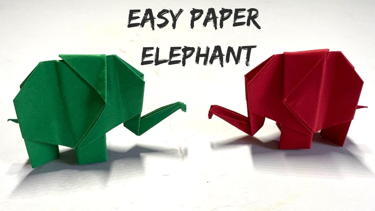 How to Make Easy Paper Elephant - Step by step Tutorial