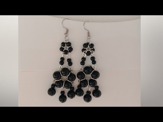 How to make Glass beads earring at home