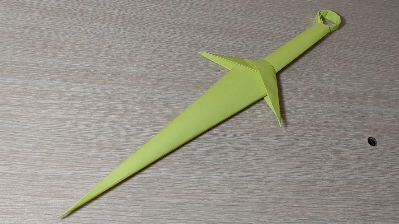 How to make kunai with paper (origami) 2
