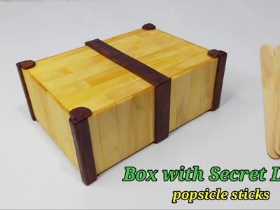 How to make popsicle stick box