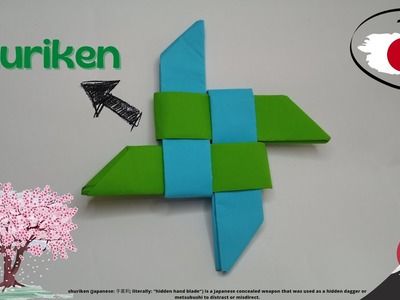 How to make shuriken 4 blade origami