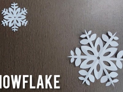 How to make snowflake with paper? | Paper snowflake | Snowflake making